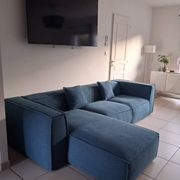 Right angle sofa ROLF Boucle fabric