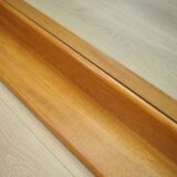 Mirror in mahogany frame, Italian design, 1970s, production: Italy