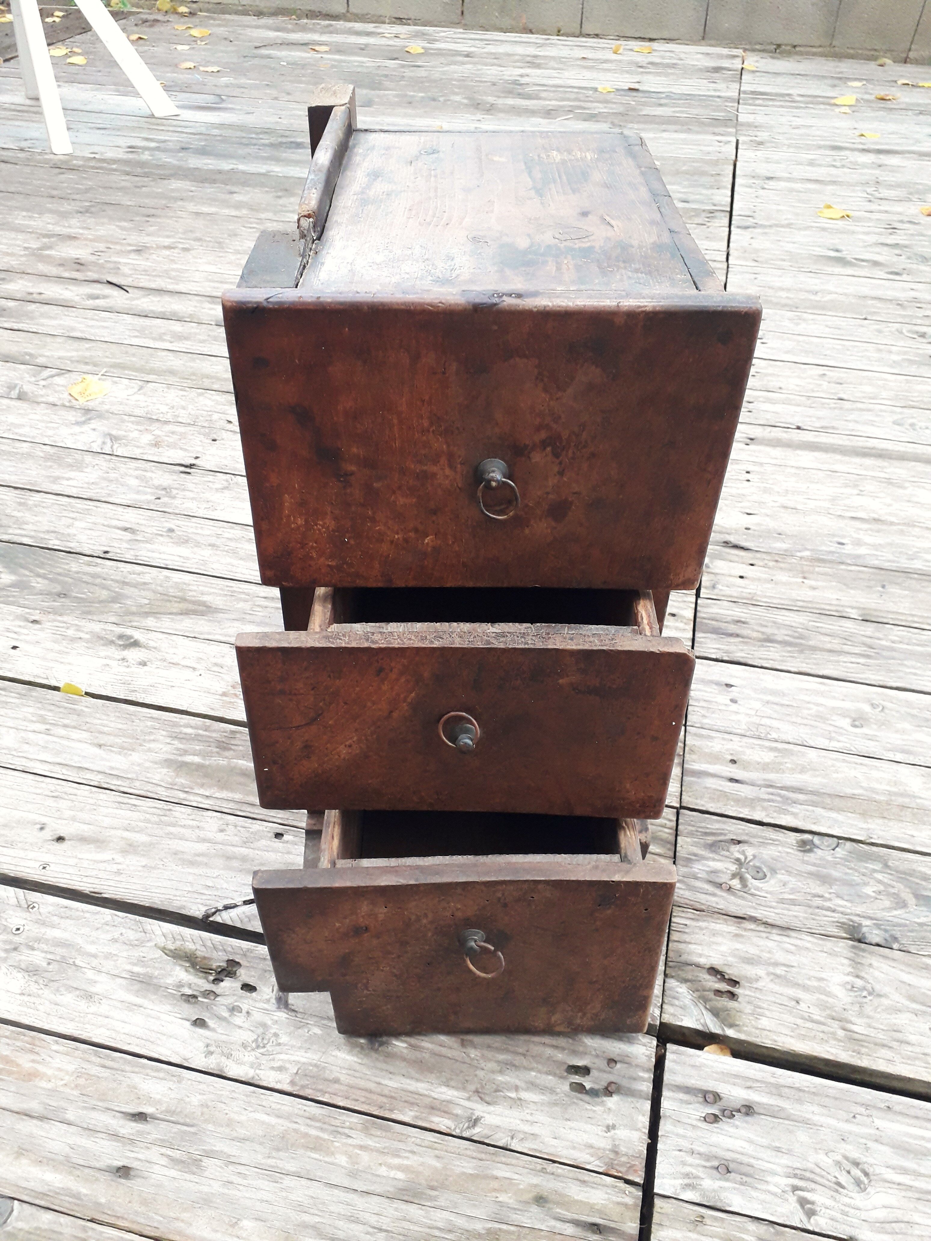 Craft furniture - 3 drawers - handmade - 1940