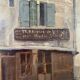 Table HSP "Rue Gambay Vieux Troyes" trade in 1910 HSP signed + frame