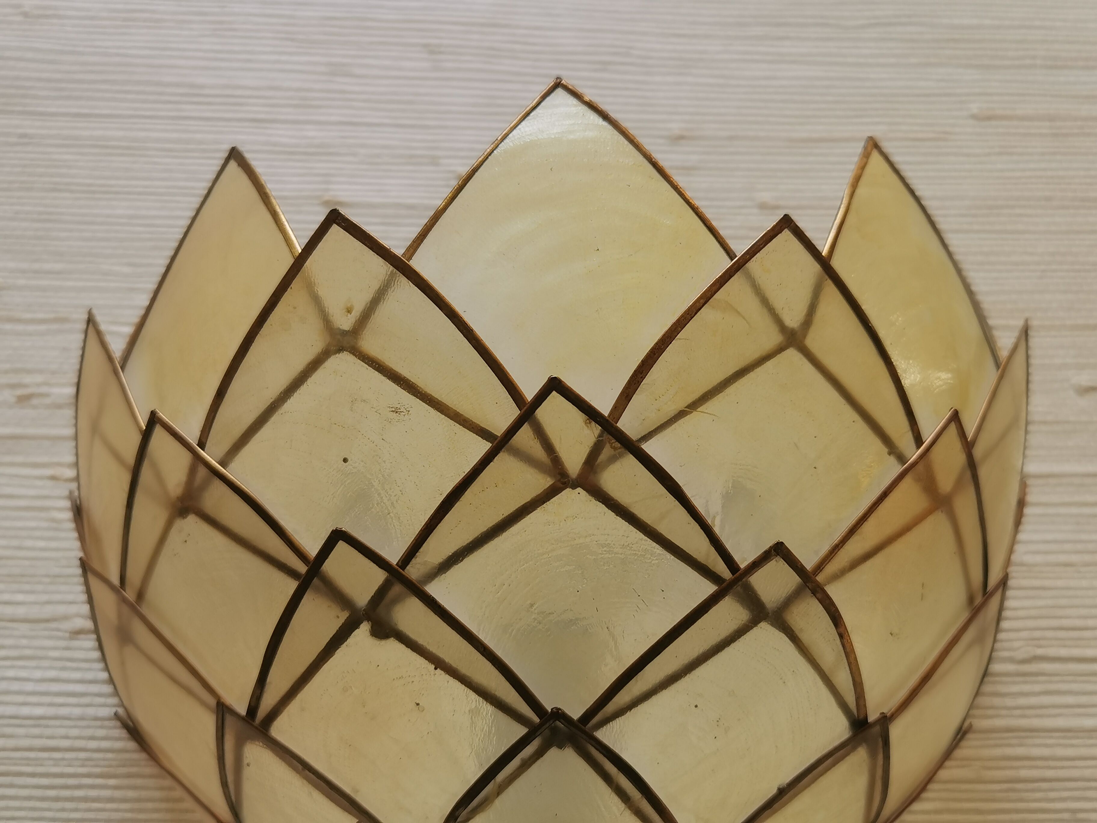 Paire d'appliques lotus