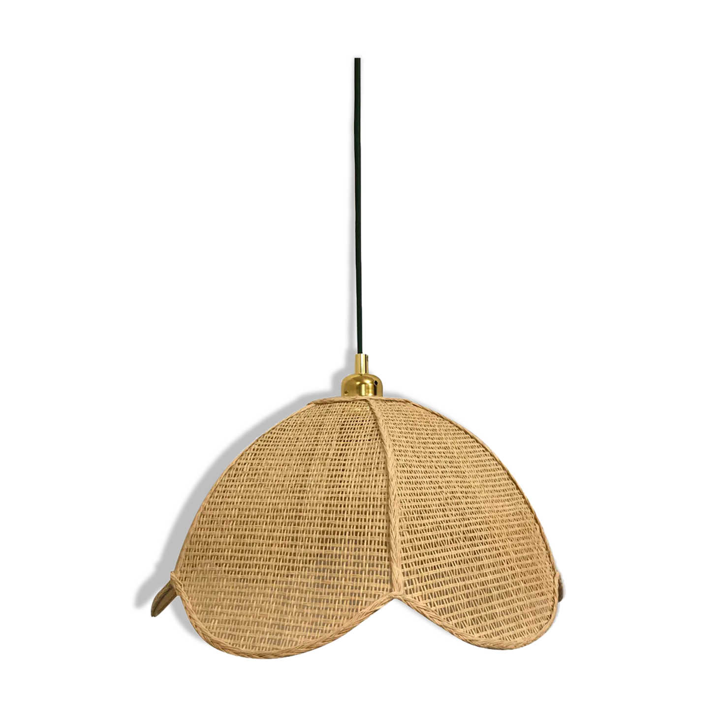 Hanging flower in caning