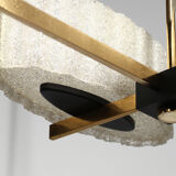 Pendant chandelier 1960 Arlus