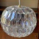Vintage faceted plexiglass pendant lamp