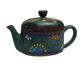 China, small cloisonné bronze teapot early 20th century