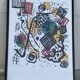 Affiche de vasily kandinsky vintage 1990