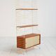 Étagère modulaire autoportante dans le style de String, années 1960