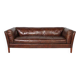 Vintage Brown Leather 3-Seater Sofa "Conrad"