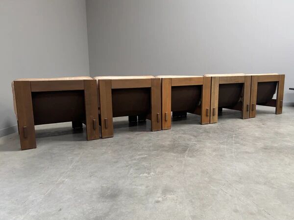 Mid-century brutalist lounge group, 1970s
