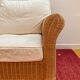 Antique 2-seater rattan sofa from the 70s