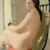 Jonathan Zutter oil painting portrait of a naked woman