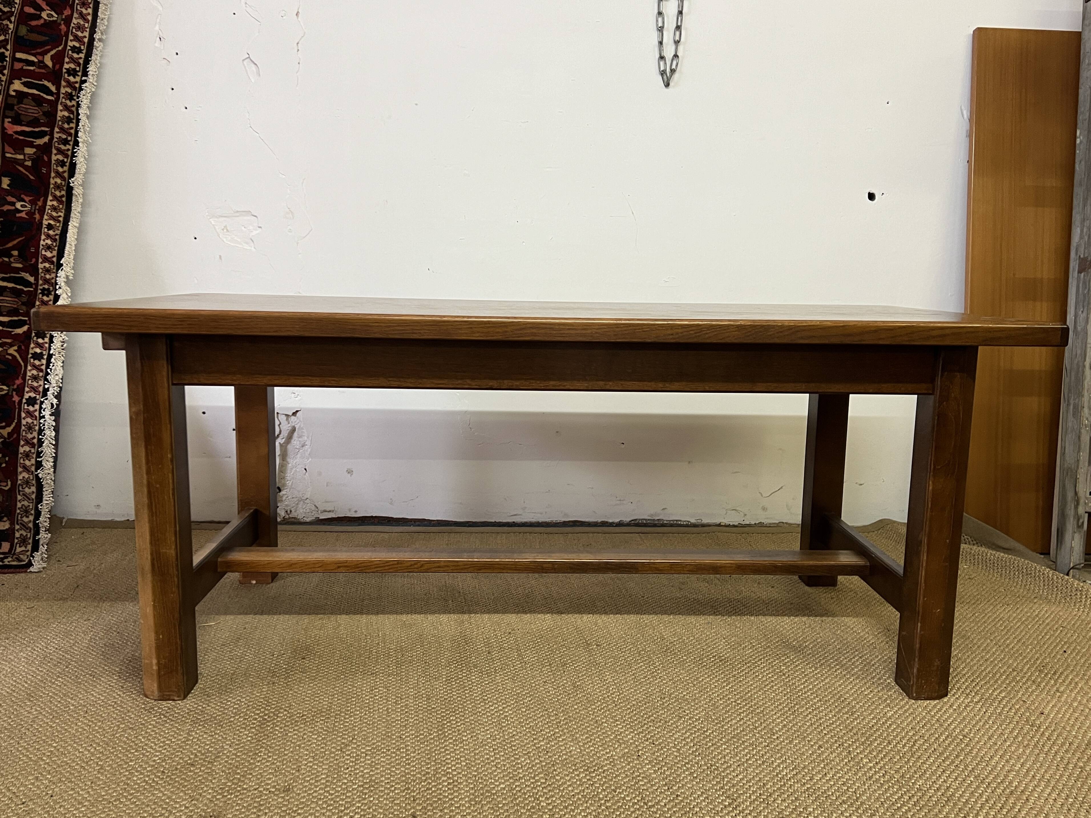 Vintage wooden farmhouse table