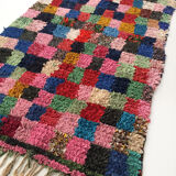 Moroccan Berber carpet Boucherouite 214x112cm