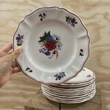 12 Sarreguemines Agreste dessert plates