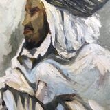 Portrait of enturbane man
