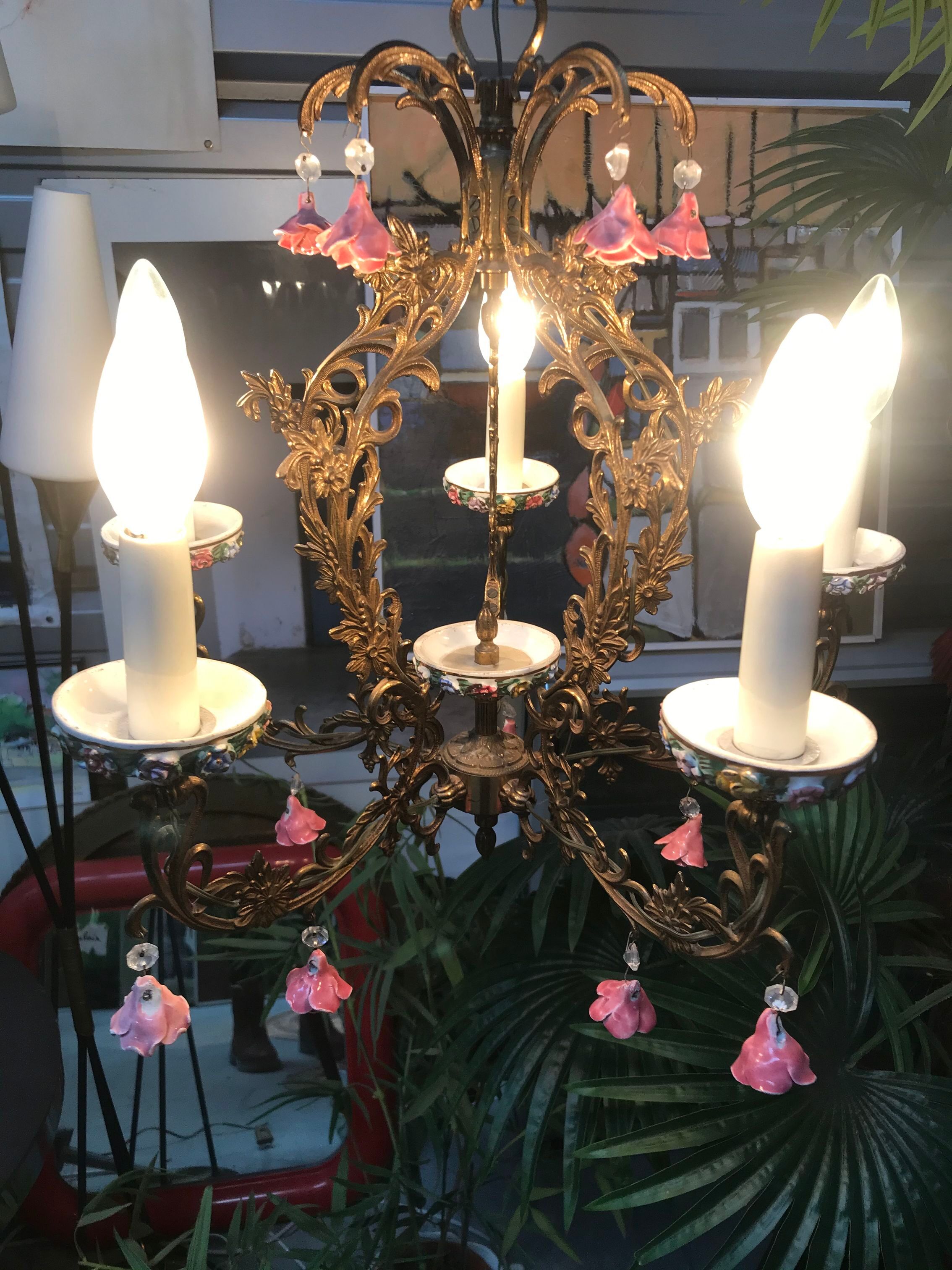 Porcelain luster 5 branches