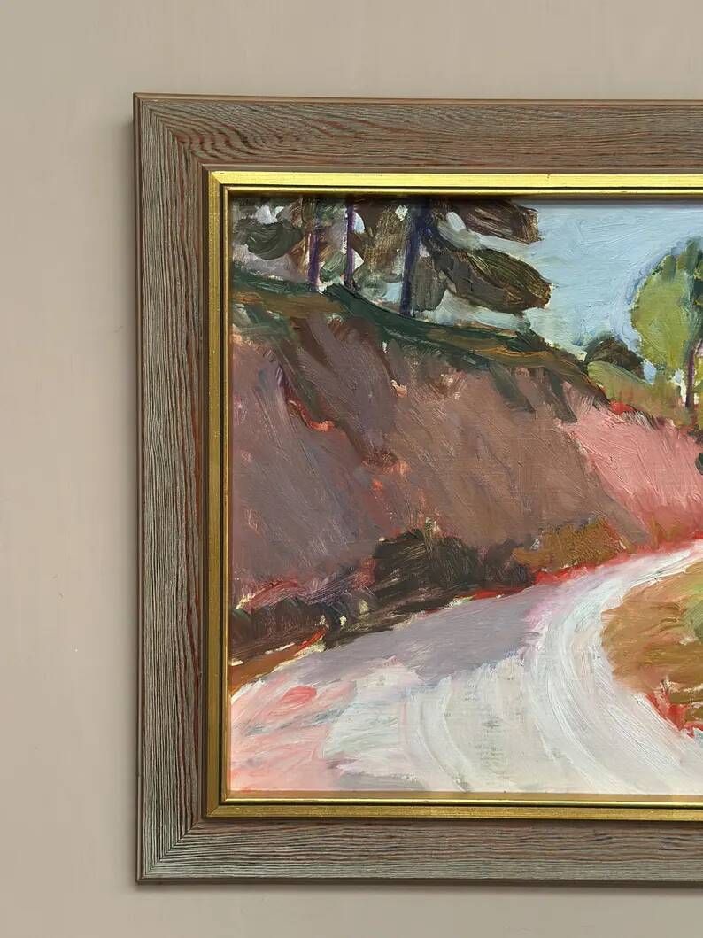Original Danish Oil on Canvas – “Varm dag, Frankrike”  by Bente Bjerregaard