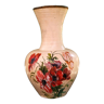 Hand-painted terracotta pottery vase