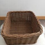 Rectangular wicker basket