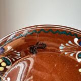 Set of old enamelled terracotta plates