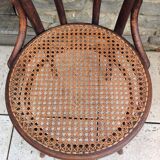 Fischel bistro chair with cannate / vintage seat 30s-40s