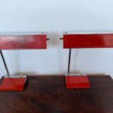Pair of two design mid-century table lamps by Drupol, 1960s / Czechoslovakia