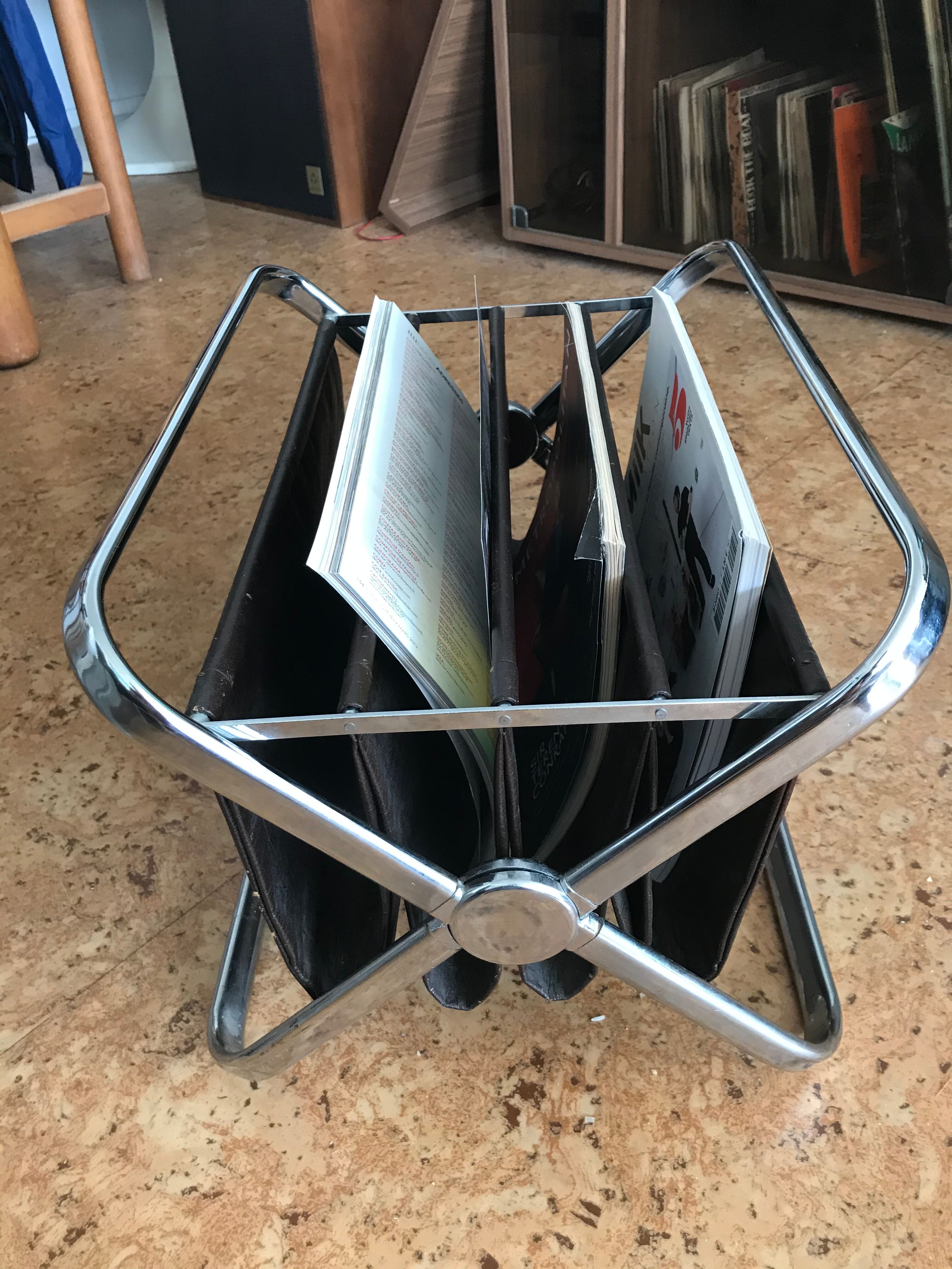 Magazine holder, made in Italy, years 70