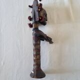 Scepter decorated with a female figure in wood and brass