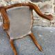 antique Louis XV Rocaille Rococo French vintage ottoman stool footstools