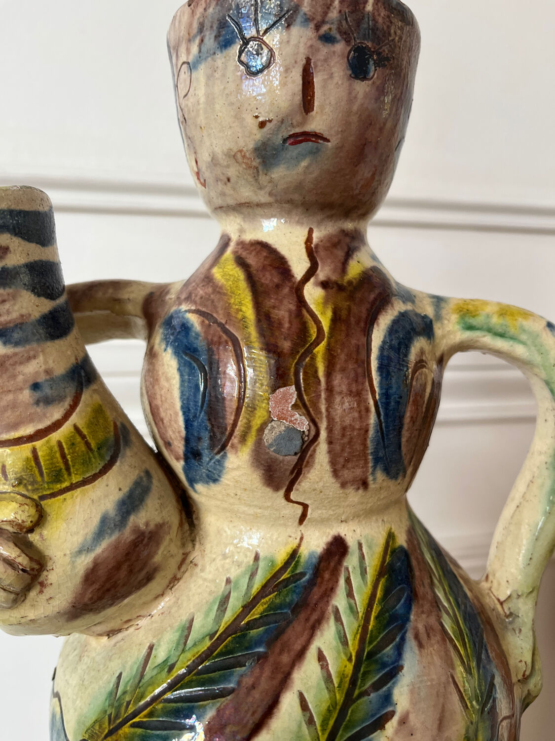 Anthropomorphic ceramic vase