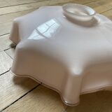 Vintage opaline pink glass lampshade from Czechoslovakia 250913