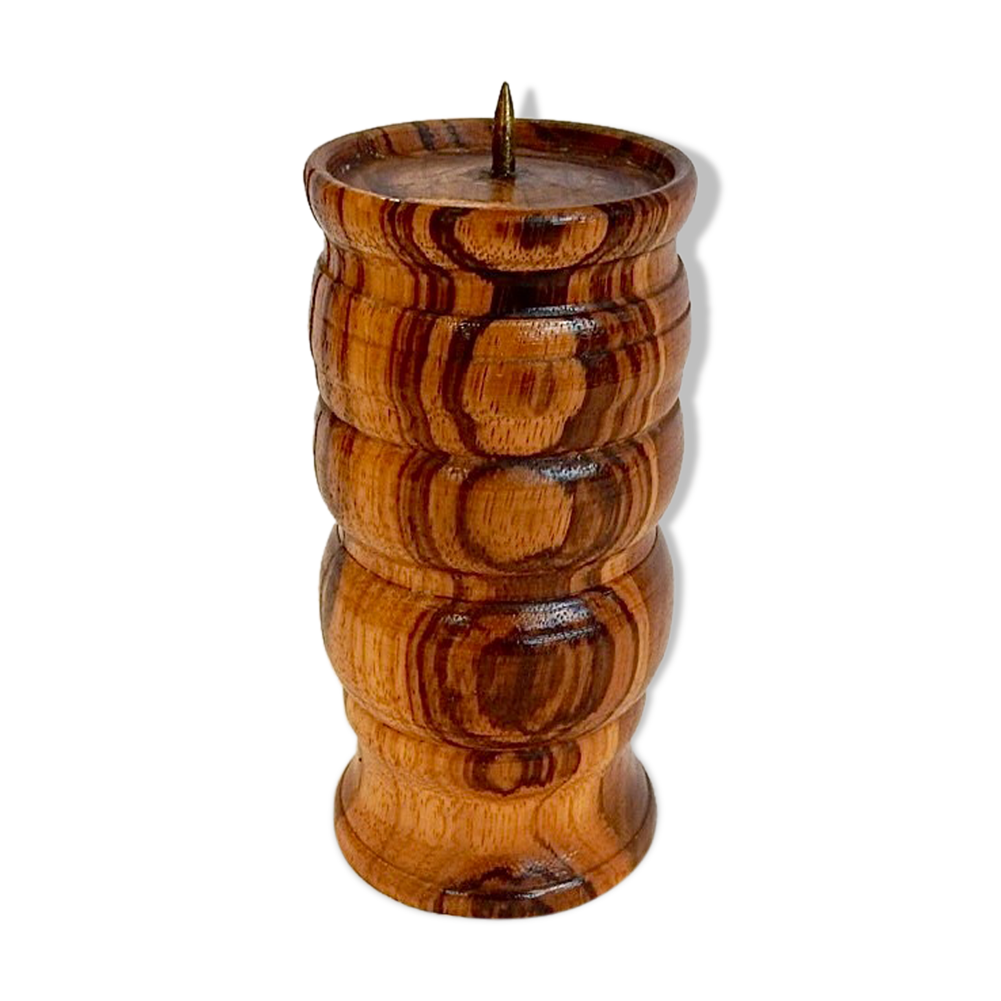 Wooden candle holder