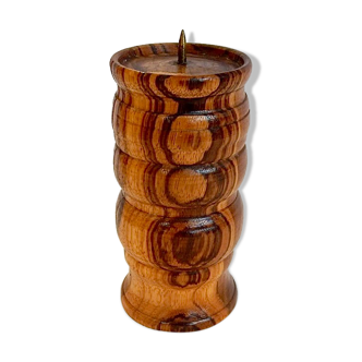 Wooden candle holder