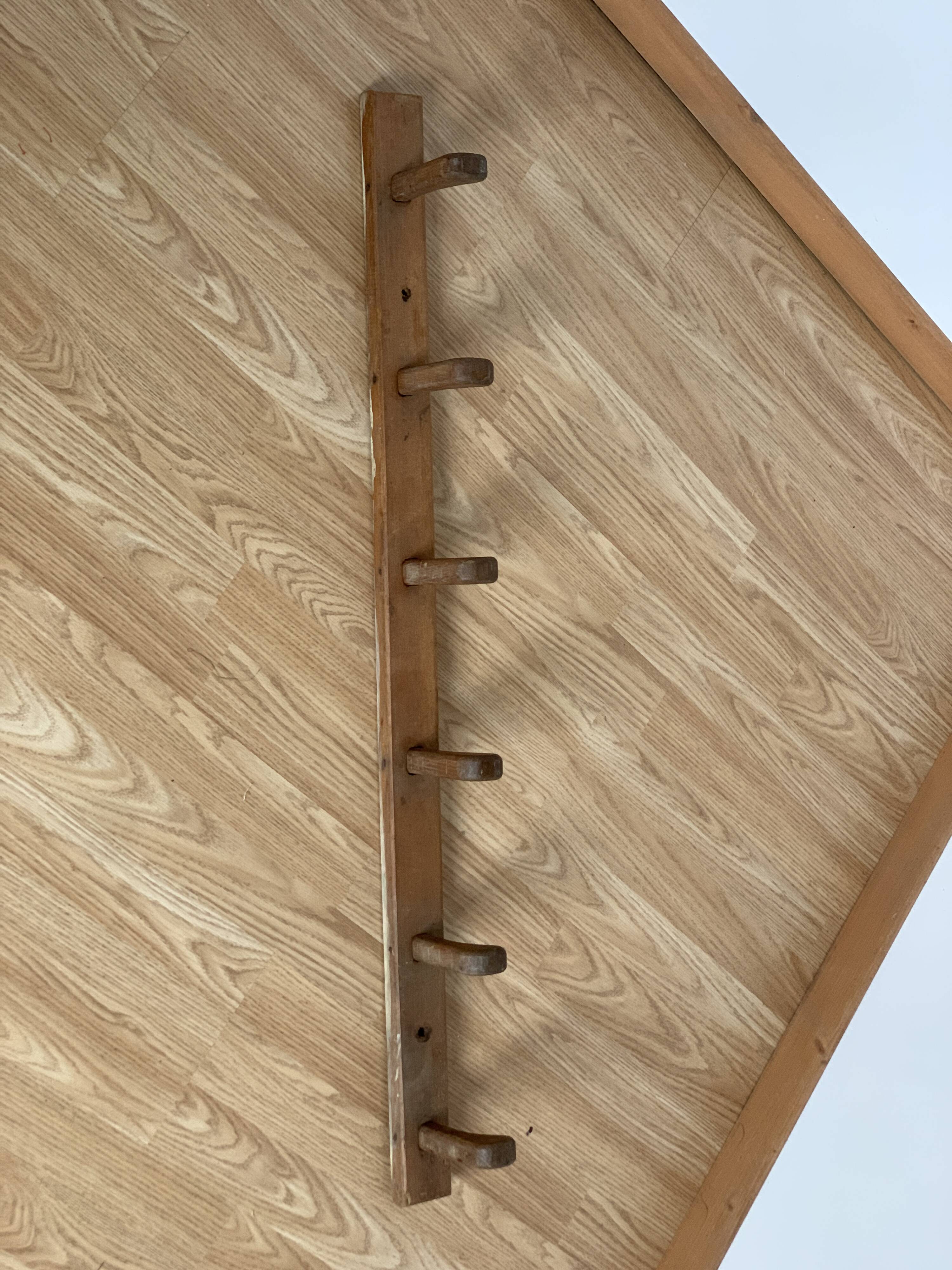 Wooden coat rack