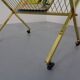 French brass and glass cart with magazine rack, 1960s