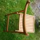 Vintage blond wood folding chair