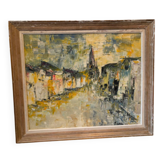 City landscape signed Attal