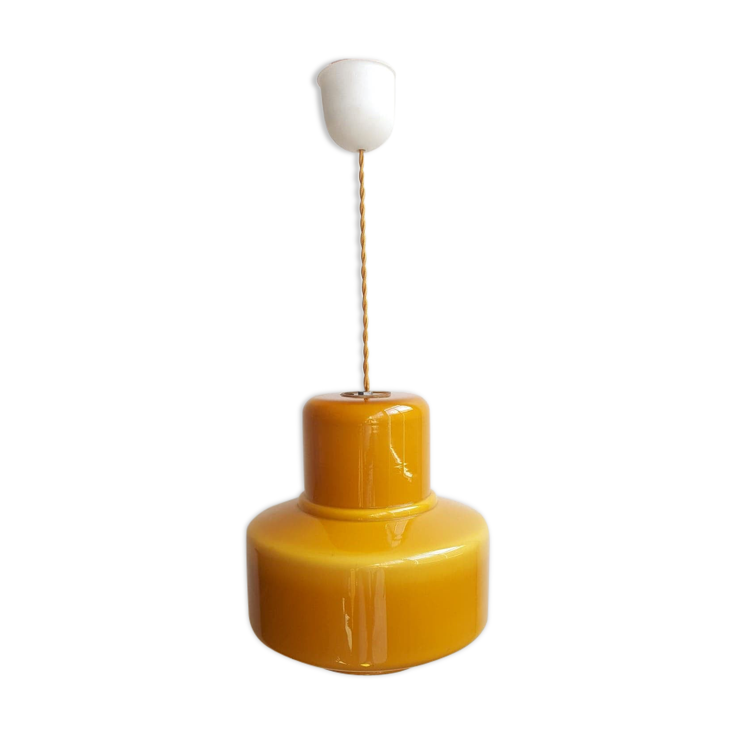 Suspension vintage en opaline