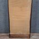 Wooden display cabinet with stained finish – red upholstered interior – 20th century