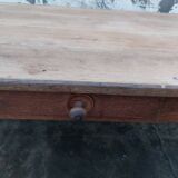 Old farmhouse table in rustic oak -1m35
