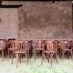 Série de 45 chaises bistrot vintage
