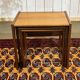 Set of 3 English nesting tables by the brand Gplan from the 1970s in