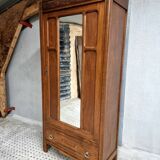 Antique French wardrobe with mirror