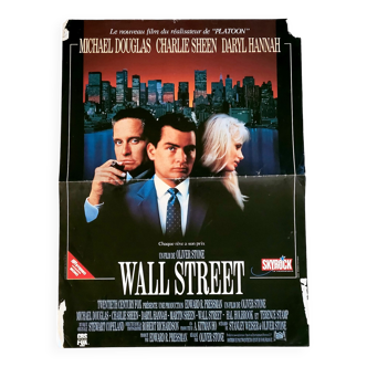 affiche du film Wall Street - vintage