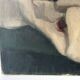 Old oil painting on canvas of a still life with fruits.