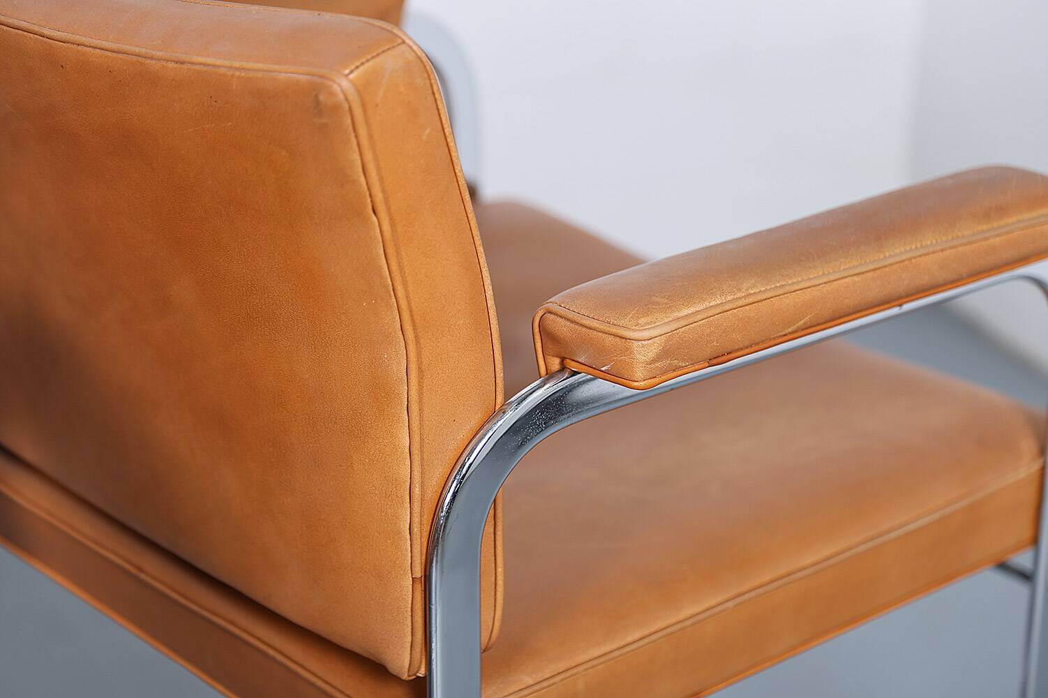 Set of 6 De Sede RH 305 Dining Chairs by Robert Haussmann in Cognac Leather