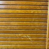 Vintage curtain file cabinet