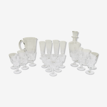 Service verres et carafes en cristal