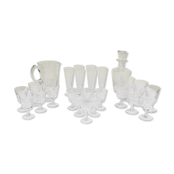 Service verres et carafes en cristal