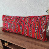 Large Moroccan Red Kilim Cushion